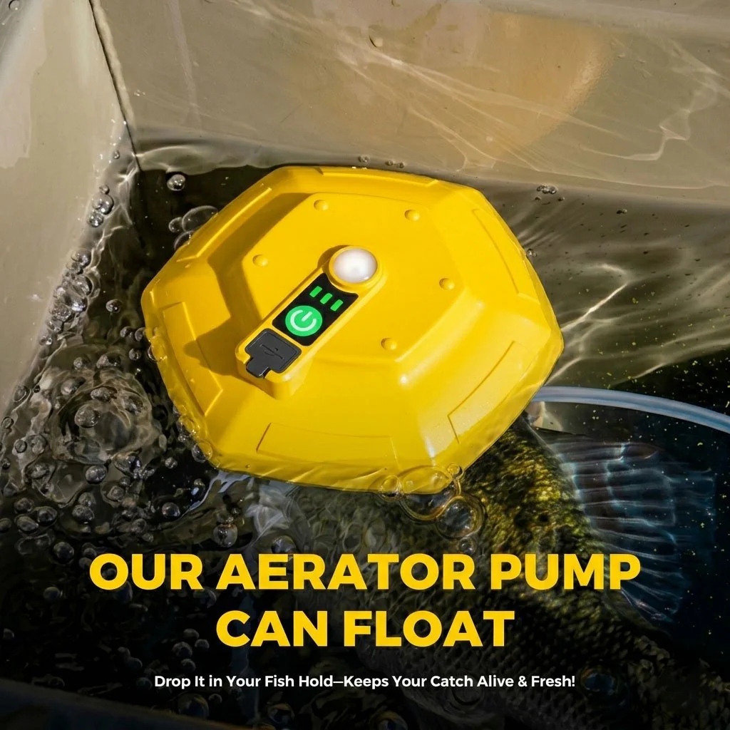 🎁🔥Portable Bait Aerator Pump, Floating Oxygen Bubbler with Rechargeable Battery - Image 6