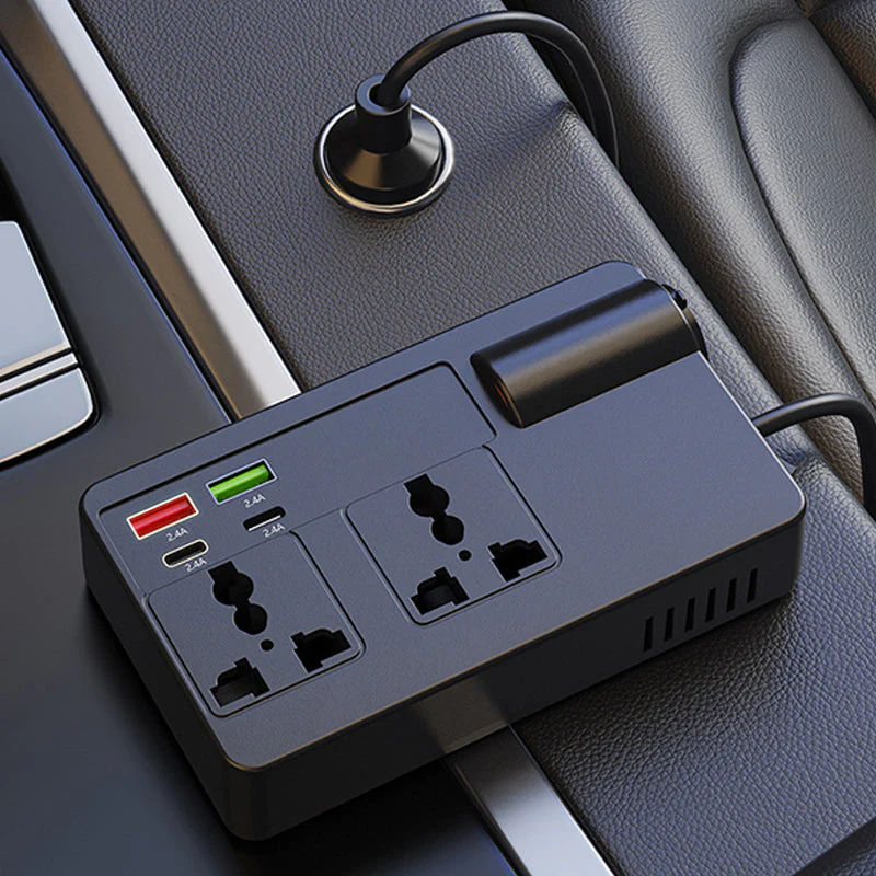 ⚡🔋Portable Car Inverter 12V/24V to 220V with Digital Display - Image 8