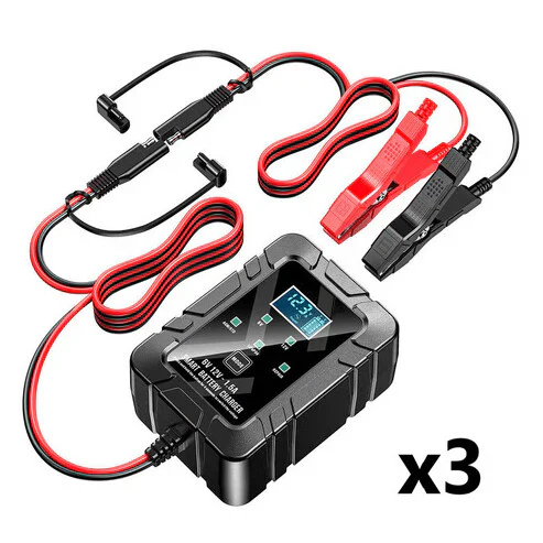 Professional 6V/12V Smart Pulse Repair Battery Charger & Desulfator - Image 3