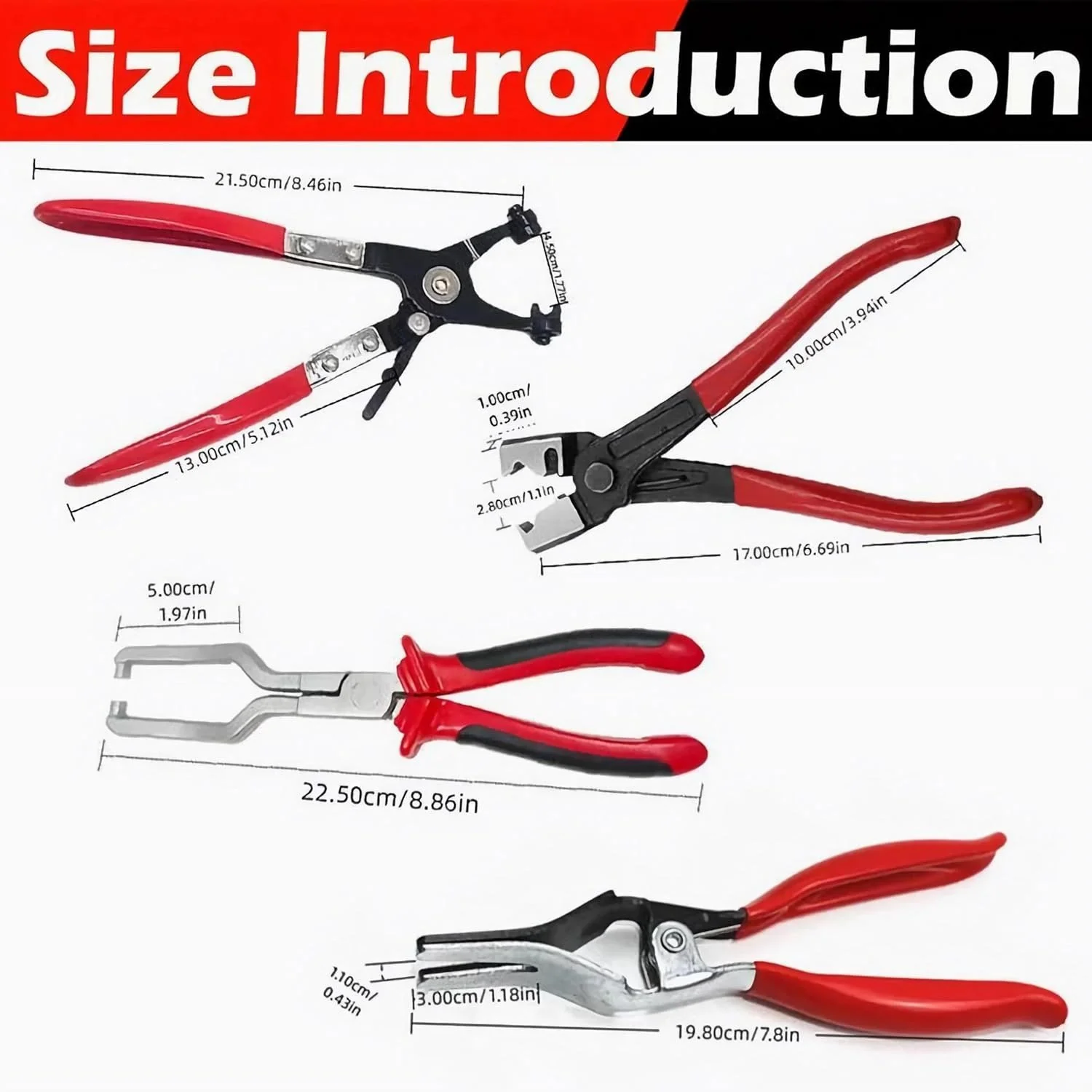 🔧 4-Piece Hose Clamp Pliers Set – Professional Automotive Repair Tools - Image 4
