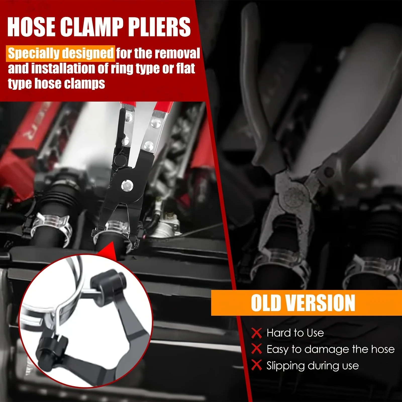 🔧 4-Piece Hose Clamp Pliers Set – Professional Automotive Repair Tools - Image 5