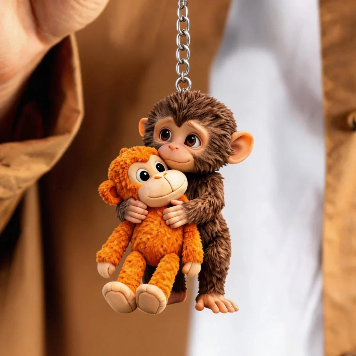🔥Last Day 50% OFF - 🐵 3D Viral Punch Monkey Keychain 💕🎁Emotional Gift for Animal Lovers, Family, Friends, Loved Ones - Image 4