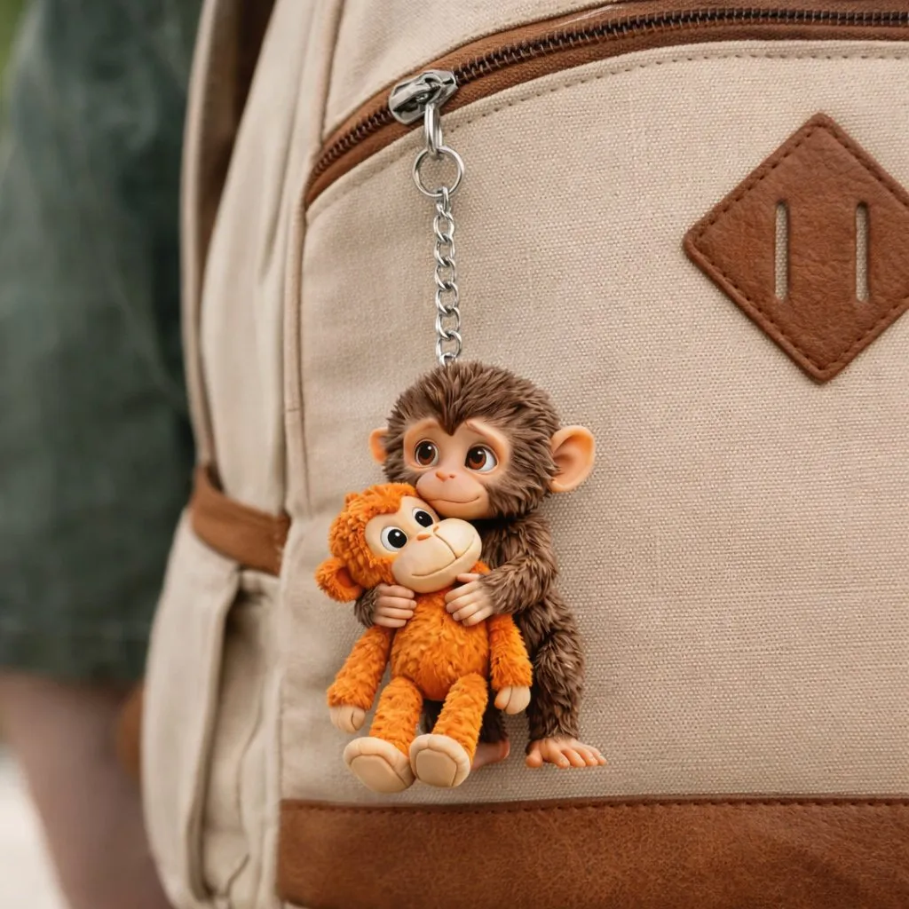 🔥Last Day 50% OFF - 🐵 3D Viral Punch Monkey Keychain 💕🎁Emotional Gift for Animal Lovers, Family, Friends, Loved Ones - Image 5