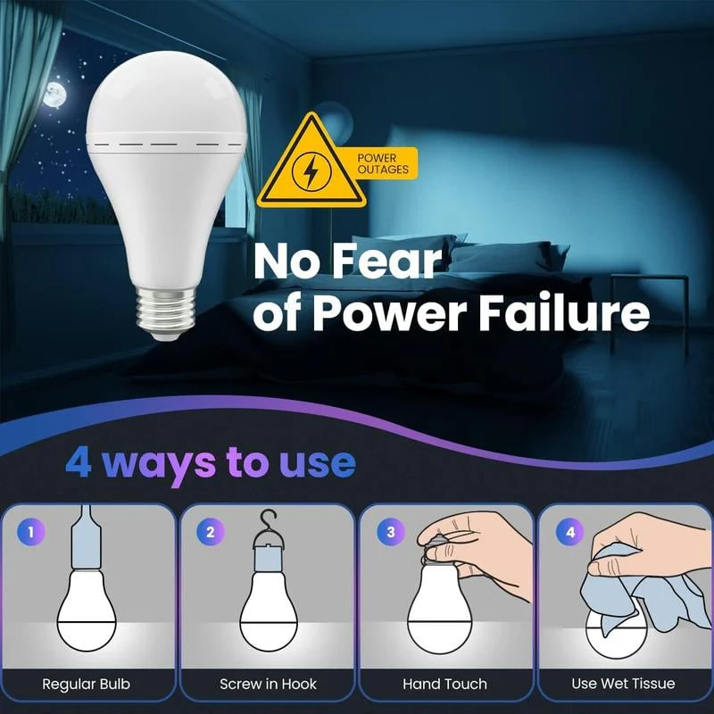🎁🔥Rechargeable Emergency Light Bulbs - Image 4