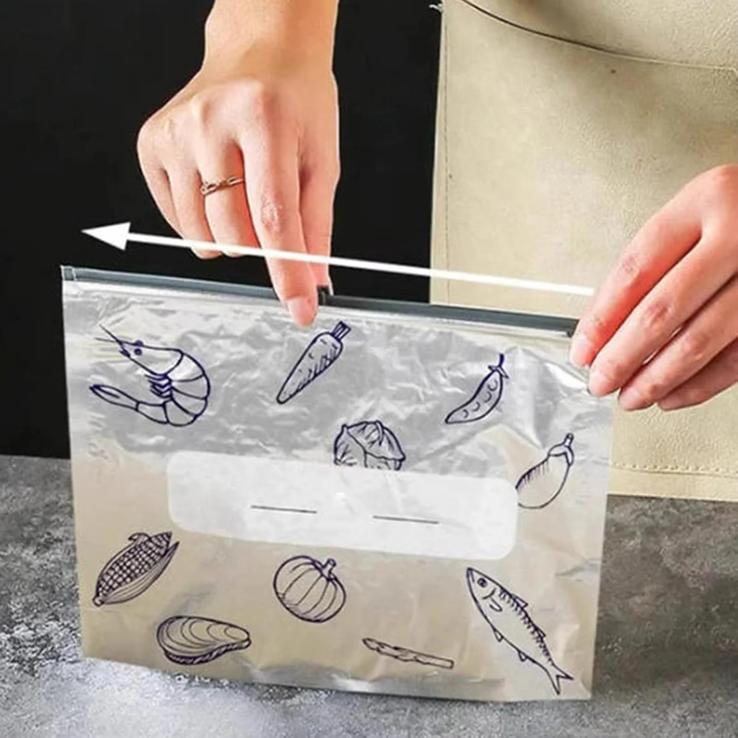 Reusable Aluminum Foil Freshness Seal Bags 🍴✨(1 Set 10 PCS) - Image 4