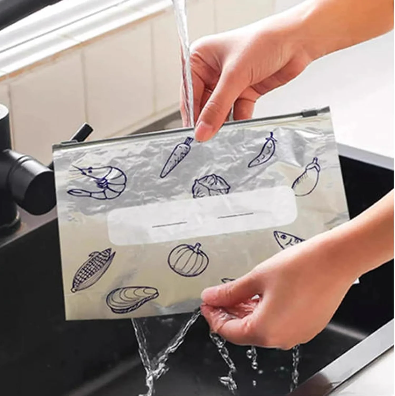 Reusable Aluminum Foil Freshness Seal Bags 🍴✨(1 Set 10 PCS) - Image 7