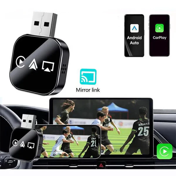 2026 Upgrade 3 in 1 Screen Mirror iOS & Android Phone, wired to wireless Carplay adapter - Image 3