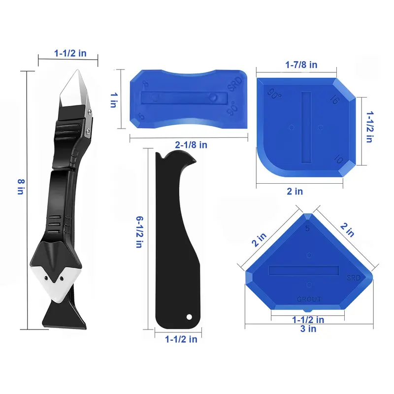 11Pcs Silicone Caulking Tools 3 in1 Grout Removal Tool - Image 3
