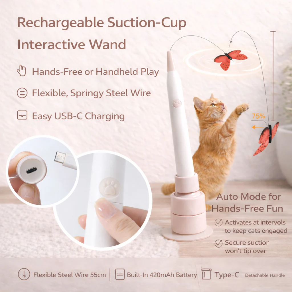 Smart Butterfly Cat Toy — Automatic Teaser for Active Cats 🐾 - Image 4