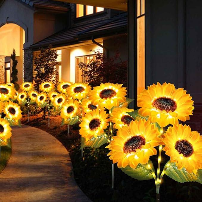🌻Mother's Day Sale 49% OFF- 🌞Solar LED Sunflower Garden Lights-29.6inch/74cm - Image 2