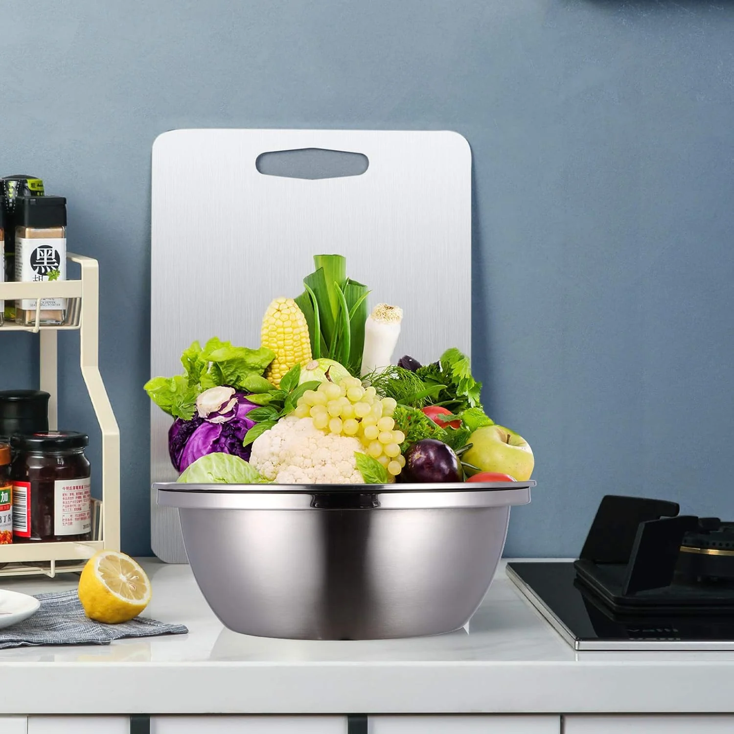 Stainless Steel Grater with Drain Basket🥕🥗 - Image 12
