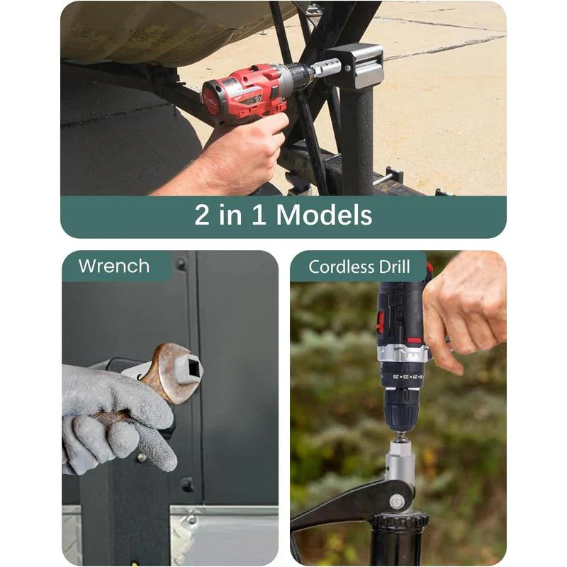 Stainless Steel Trailer Jack Electric Drill Adapter - Image 7