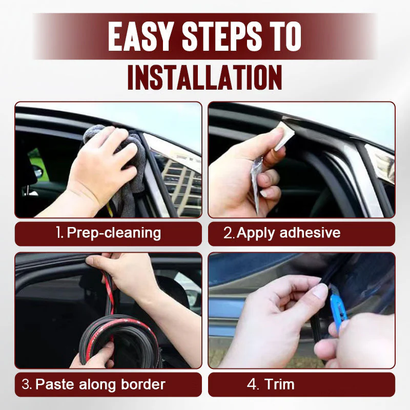 Car Noise Reduction Dust-proof Rubber Seal Strip - Image 13