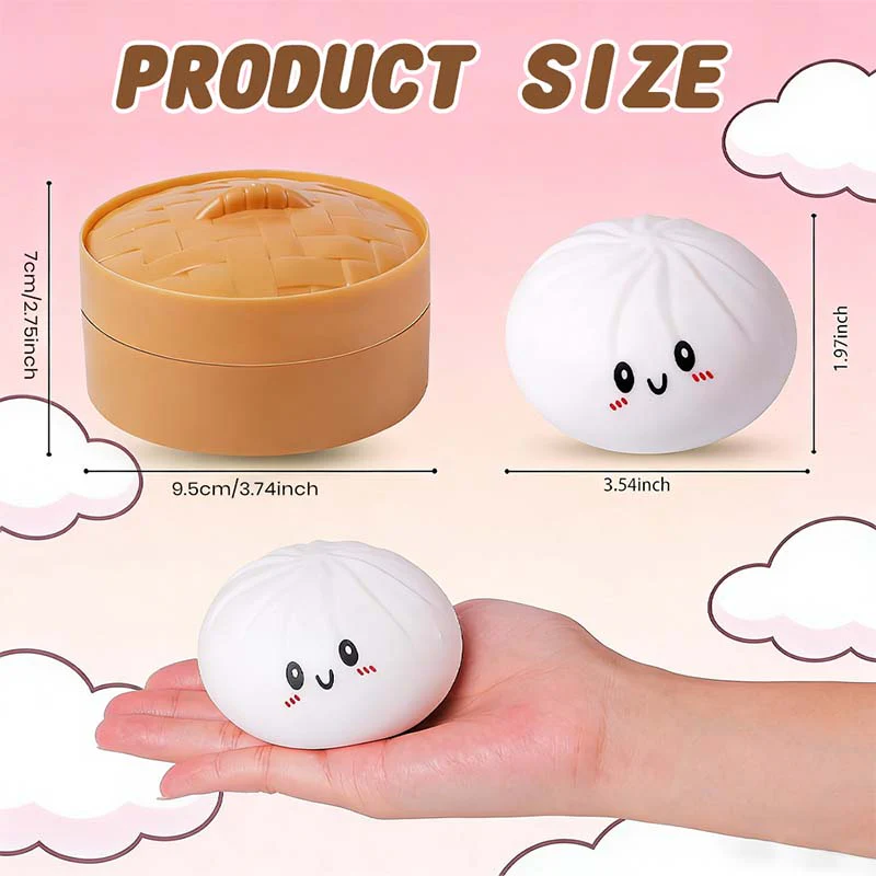Ultra-Rare Rainbow Smiling Dumpling Squishy - Image 2