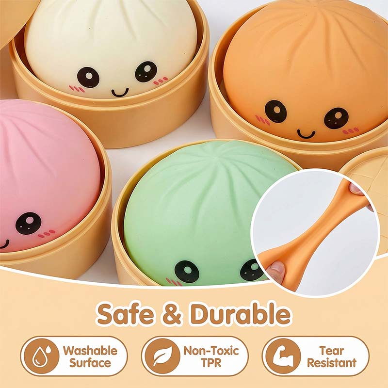 Ultra-Rare Rainbow Smiling Dumpling Squishy - Image 3