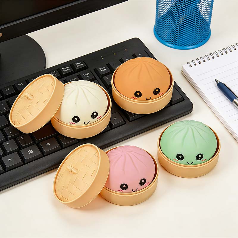 Ultra-Rare Rainbow Smiling Dumpling Squishy - Image 7