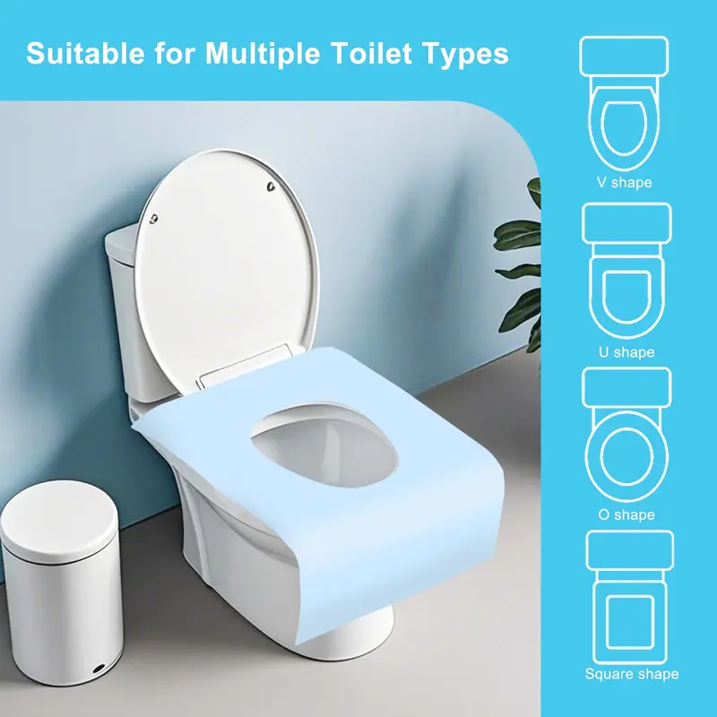 10 Packs Tear-Free Toilet Seat Covers Disposable for Adults and Kids - Image 8