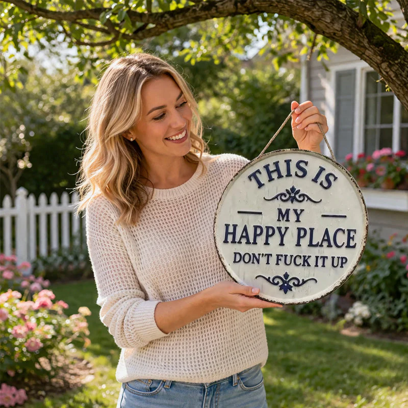 “This Is My Happy Place” Door Sign - Image 6