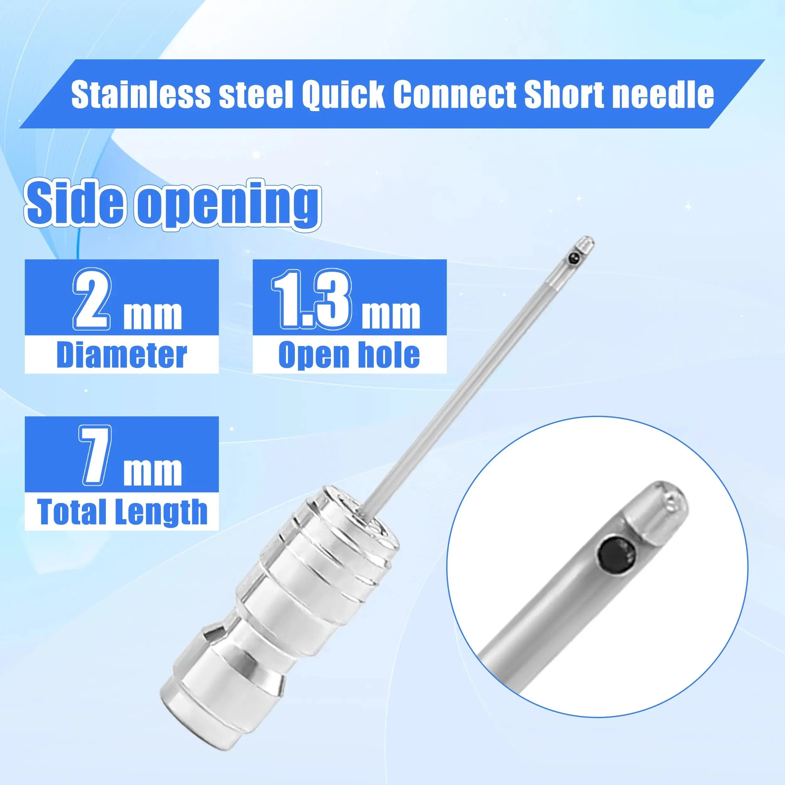 Heavy Duty Hose High-Pressure Washer Spray Nozzle Kit for Drum Washing Machine & AC 4 Pack Straight/Side Spray Nozzles 7cm & 22.5cm 40° Tips 1-2GPM - Image 5