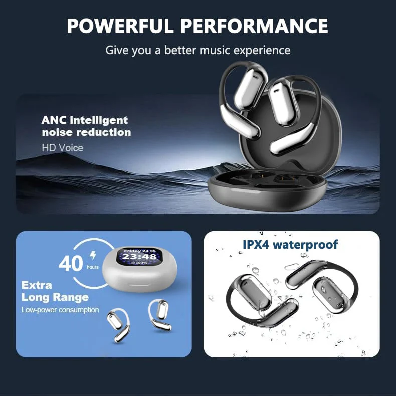 🔥⏰True Powerful Bluetooth 5.4 Open Ear Earbuds, IPX5 Waterproof - Image 8