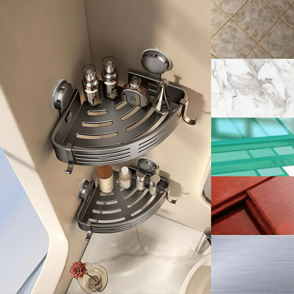 Triangle Suction Cup Shower Caddy - Image 5