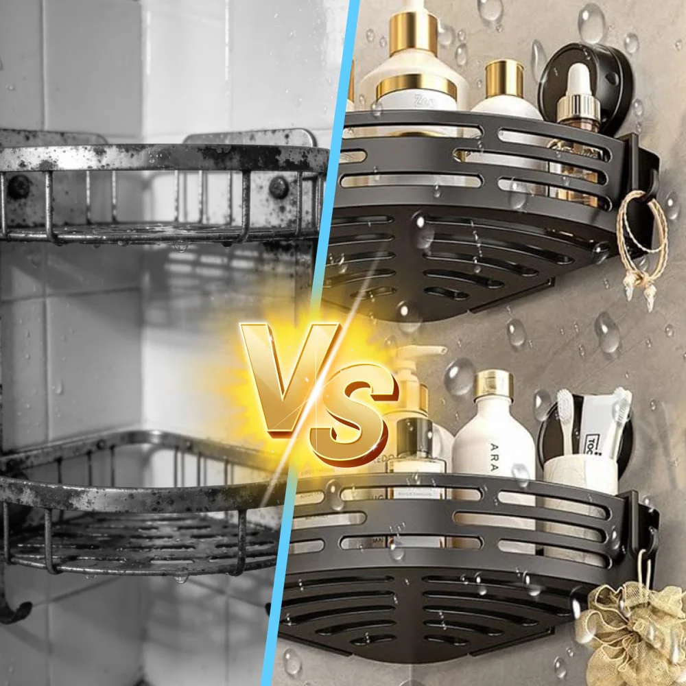 Triangle Suction Cup Shower Caddy - Image 6