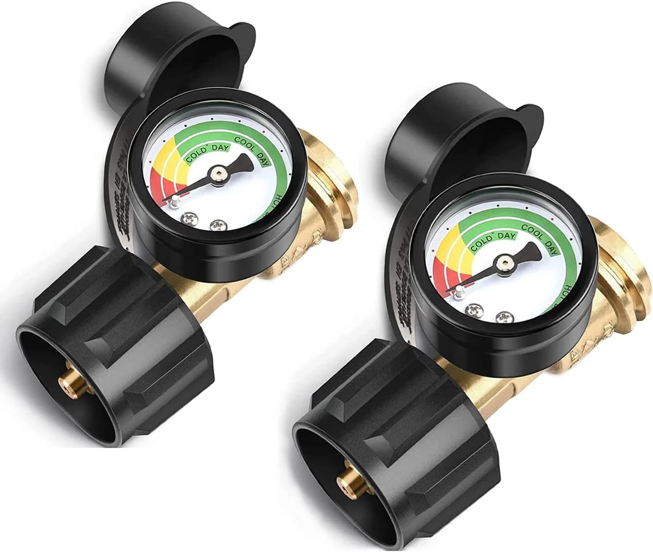 Universal Propane Tank Gauge for 5-40 Pound LP Tanks | Gas Level Indicator for Grill, Heater, RV Camper, QCC1/Type 1 Connection - Image 2