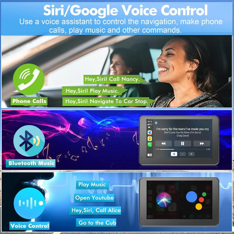 🔥Upgraded Wireless CarPlay Screen for Andriod & Iphone - Image 11