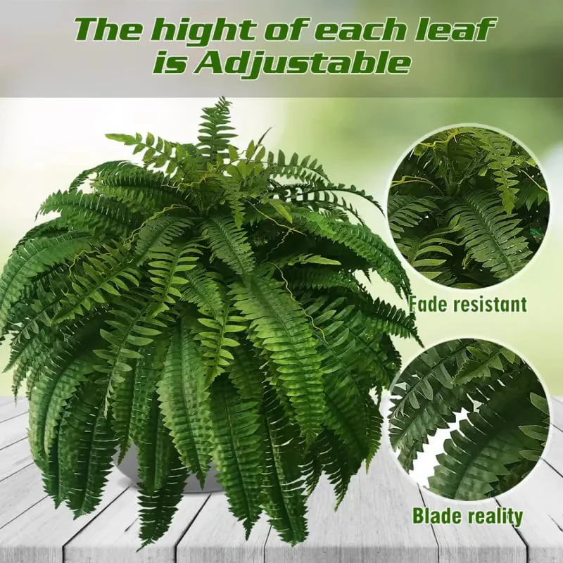 🌿UV Resistant Lifelike Artificial Boston Fern - Image 8