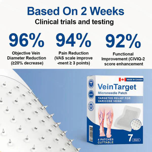 👨‍⚕️✅✅VeinTarget Microneedle Patch⚡Instant Relief, Long-Term Results - Image 5