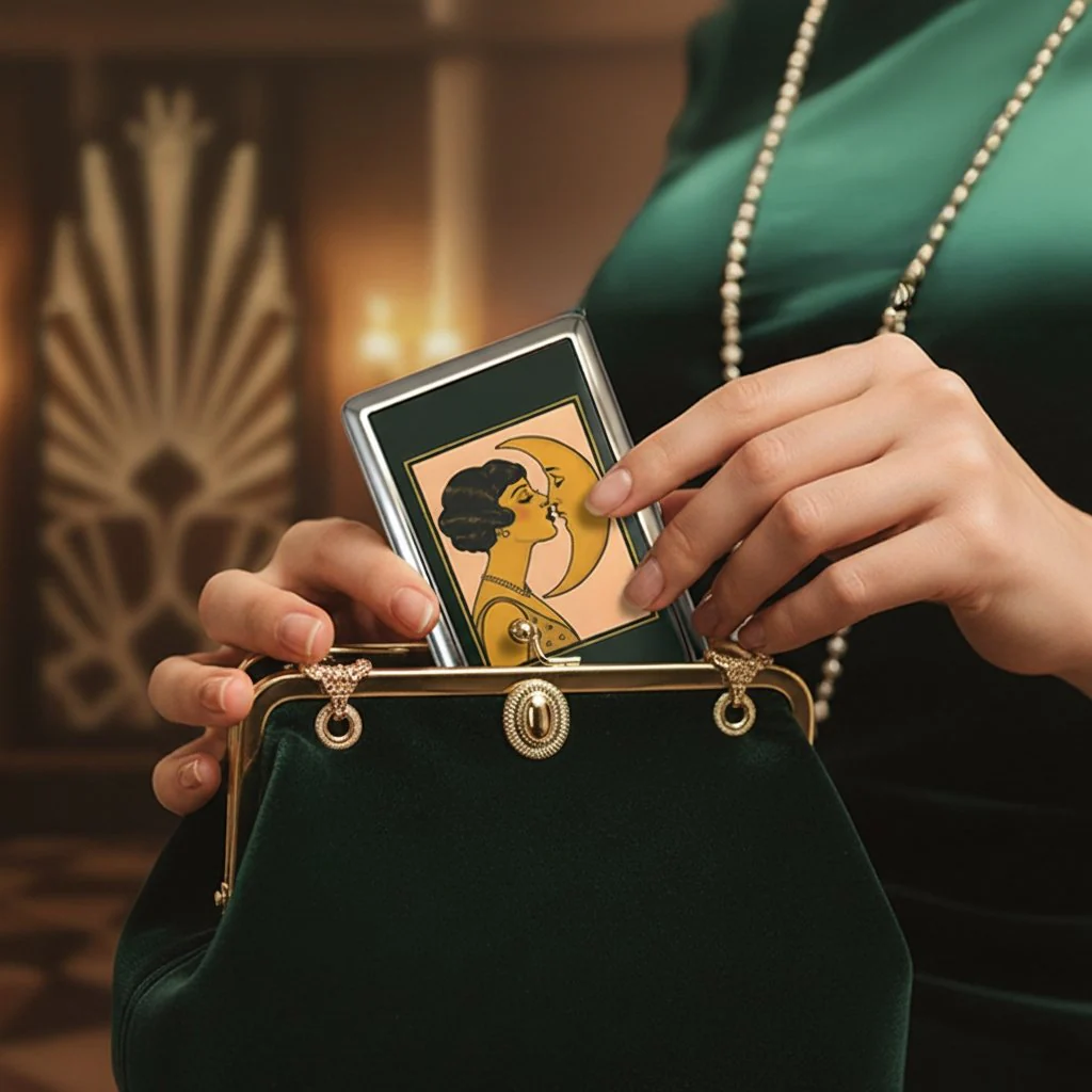 🛡️Vintage Art Deco Versatile Card & Cash Case With RFID Protection - Image 4