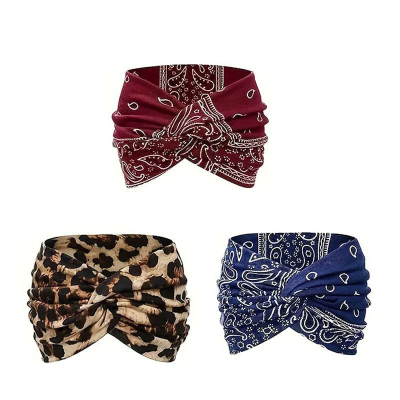 Vintage Style Wide Tie-Dye Hairband - Image 2