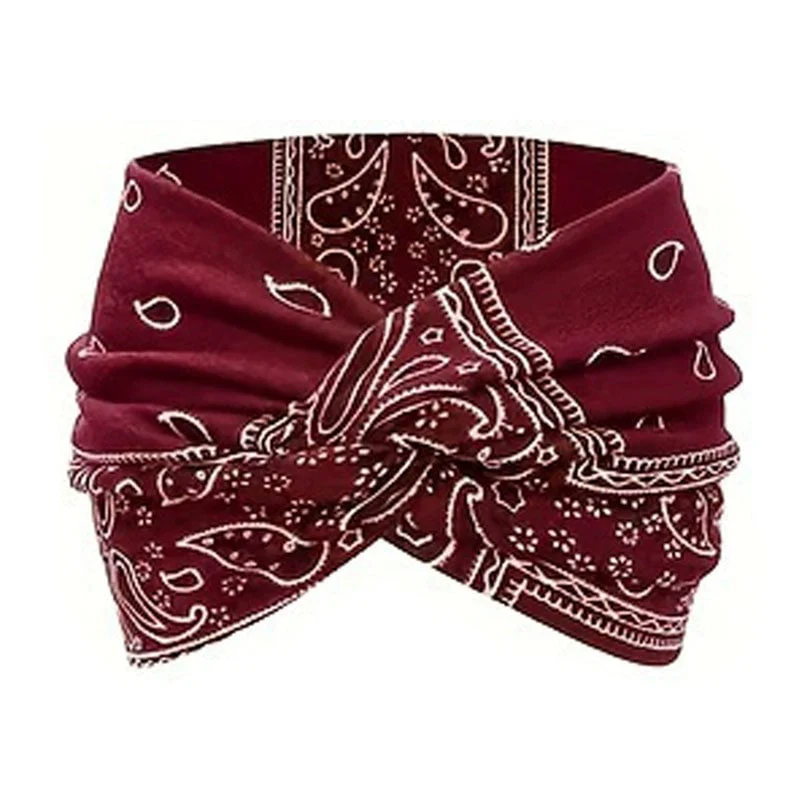 Vintage Style Wide Tie-Dye Hairband - Image 7