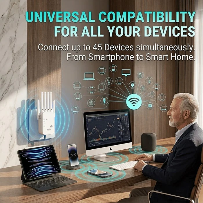 The Velocity Prime: 1200Mbps Ultra-Speed WiFi Repeater - Image 2