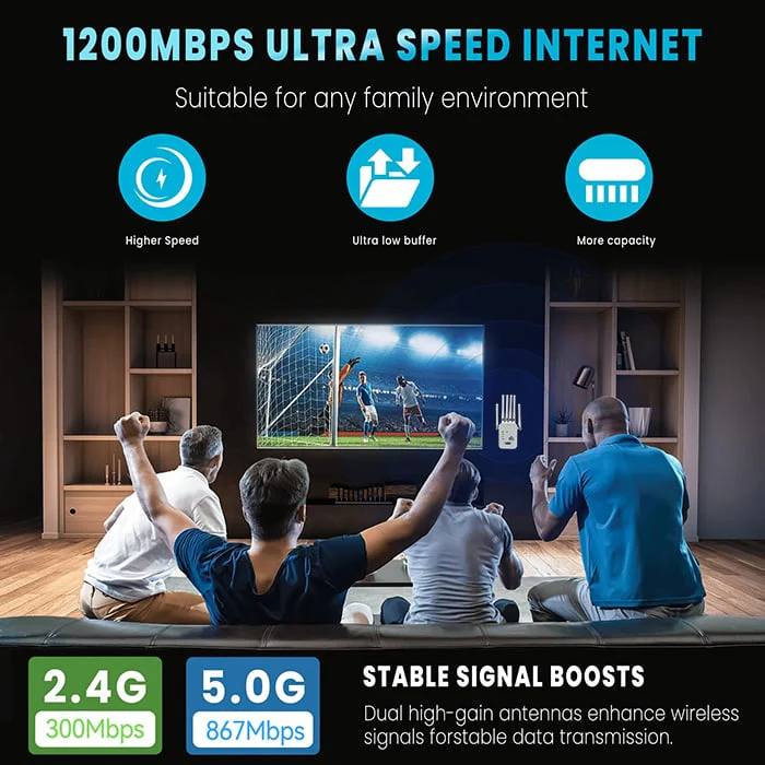 The Velocity Prime: 1200Mbps Ultra-Speed WiFi Repeater - Image 8