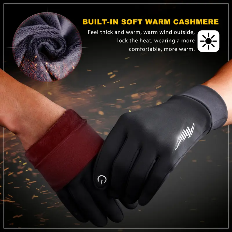 🔥🎄Winter Gloves Women Men Ski Gloves Liners Thermal Warm Touch Screen - Image 6