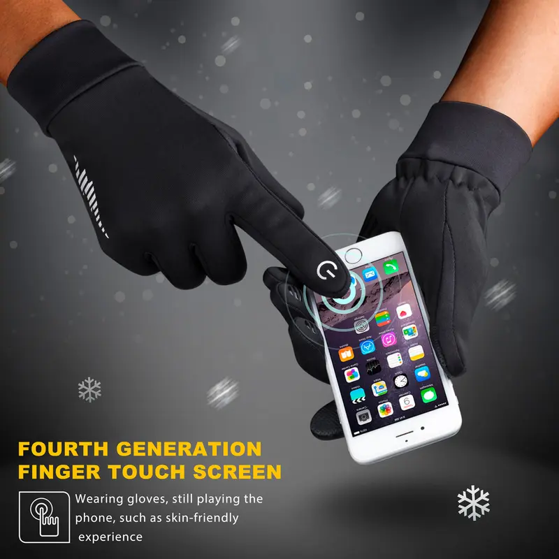 🔥🎄Winter Gloves Women Men Ski Gloves Liners Thermal Warm Touch Screen - Image 7