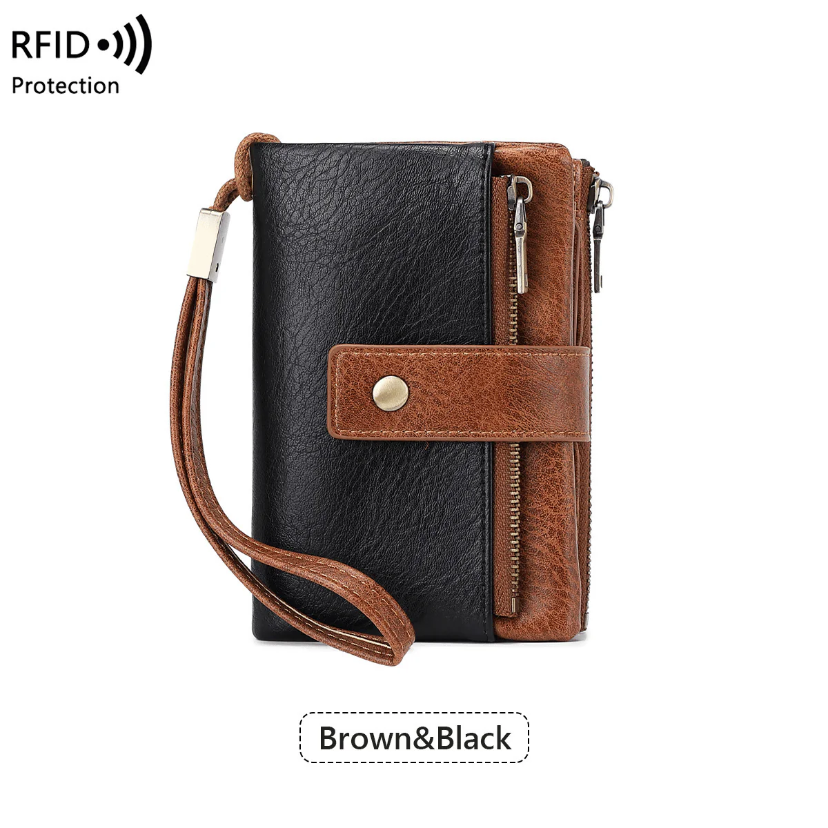 Women's long wallet, stylish clutch, elegant solid color RFID blocking leather wallet👛 - Image 20