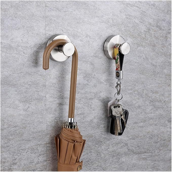 🔥 Stainless Steel Suction Cup Hooks (2X) - Image 3